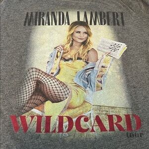 Miranda Lambert Wildcard Tour Graphic TShirt Estimated Size Large